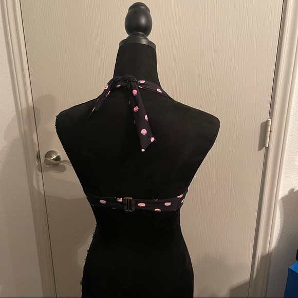 Pink Polka Dot Bikini Top - Picture 2 of 4